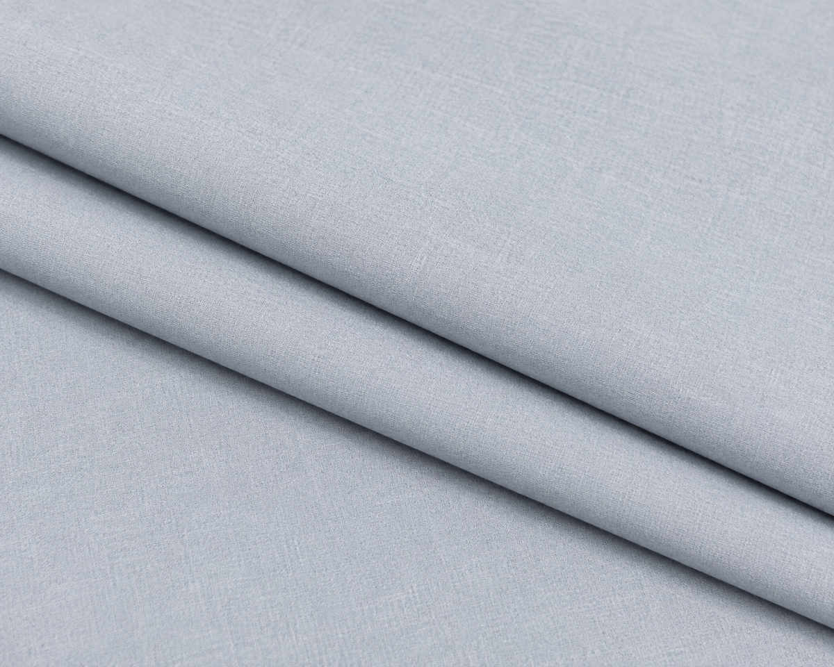 AW Aura Blended Wash & Wear fabric in Ice Blue Gray, premium fabric