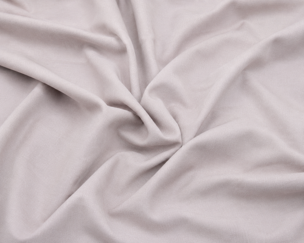 AW Aura Blended Wash & Wear fabric in Soft Blush Grey, smooth fabric