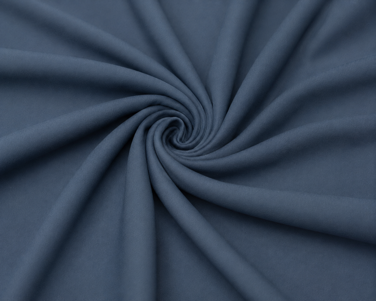 AW Classic Blended Wash & Wear fabric in Slate Blue, Close Up Texture