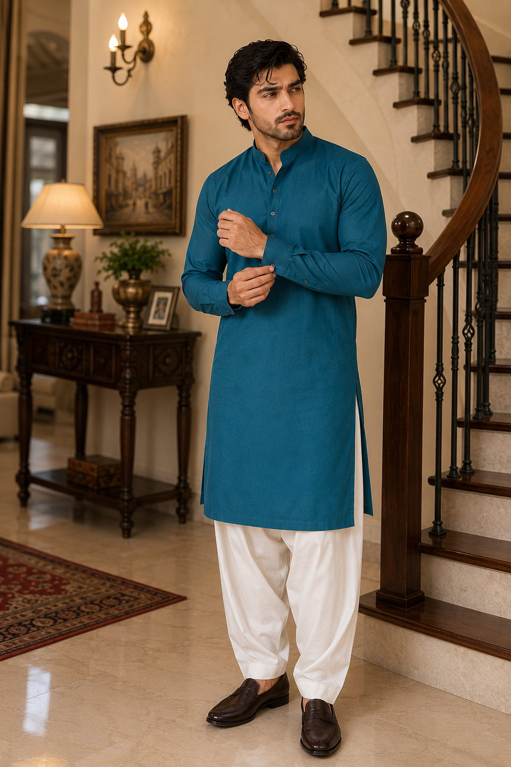AW Classic Cotton kurta Matching