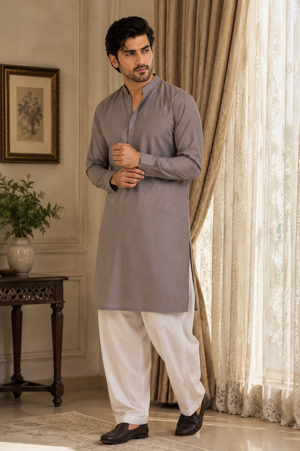 AW Classic Cotton kurta Matching